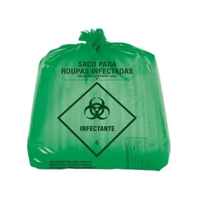 Saco Para Hamper Verde 120LT 90CM X 100CM Com Fita Pacote com 50UN