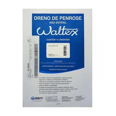 Dreno de Penrose com 12 unidades (Não Estéril) - Waltex