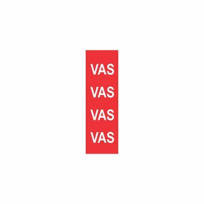 Fita Adesiva 1/4 VAS Vermelho / Branco