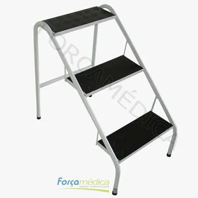 Escadinha para Consultório 3 Degraus Piso PVC - Forçamédica