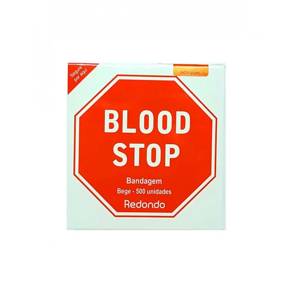 Blood Stop Bandagem Anti-séptica C/500 Unidades (Curativo Após Injeção) - Amp
