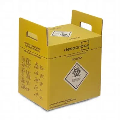 Coletor de Material Perfurocortante 20L Descarbox Ecologic C/20