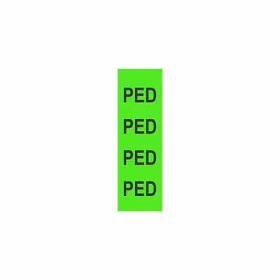 Fita Adesiva 1/4 PED Verde Lima / Preto