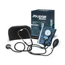 Kit Velcro Estetoscópio Simples (HN) + Aparelho de Aferir Pressão - Solidor