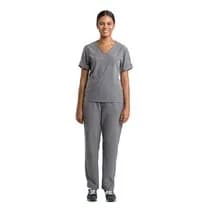 Pijama Scrub Feminino Easy Cinza Chumbo - Dra. Cherie