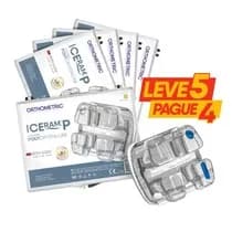 Kit Promocional Leve 5 Pague 4 Bráquete Cerâmico Iceram-P Roth 0,022 5x5 - Orthometric