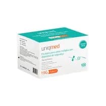 Scalp Descartável para Coleta Múltipla com Dispositivo de Segurança - Uniqmed