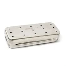 Estojo para Esterilização Inox Endo 12x5x2cm Perfurado 8 Divisórias - Golgran