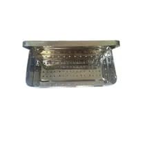 Estojo para Esterilização Inox 26x12x6cm Perfurado - Golgran