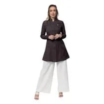 Jaleco Feminino Manuela Chumbo Plus Size - Dana