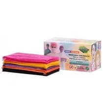 Máscara Descartável Tripla com Elástico Color - Protdesc