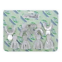 Moldeira Total Perfurada Adulto Alumínio - Tecnodent