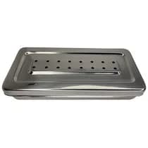 Estojo para Esterilização Inox Perfurado Autoclavável 18x8x3cm - Golgran GG