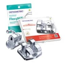 Kit Promocional Bráquete de Aço Advanced Series Roth 022 1 Caso + Arcos + Tubos - Orthometric