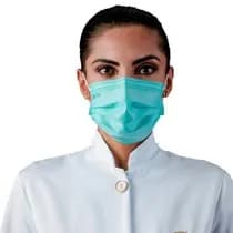 Máscara Descartável Antiviral Tripla Verde - Sp Protection