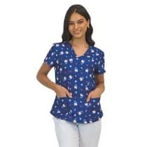Blusa Scrub Hello Kitty Blue - Funwork
