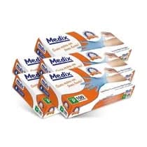 Kit 5 Caixas Luva Para Procedimento Nitrílo Sem Pó Azul - Medix