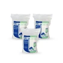 Kit com 3 unid. de Compressa de Gaze 9 fios 7,5 x 7,5 cm - Ultracotton