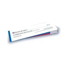Papel Carbono Bicolor Azul e Vermelho - Henry Schein