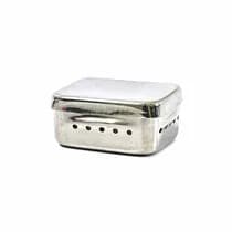 Estojo para Esterilização Inox 7x6x3cm Perfurado para 30 Brocas - Golgran