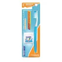 Escova Dental Precision Clean Adulto Macia + Fio Dental Slide Pro Menta - Medfio