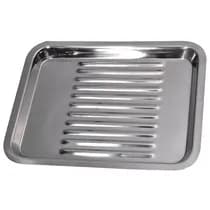 Bandeja para Esterilização Inox Lisa Autoclavável 22x17x1,5cm 12 Divisórias - Golgran GG