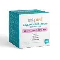 Agulhas Hipodérmicas 40mm X 1,2mm - Uniqmed
