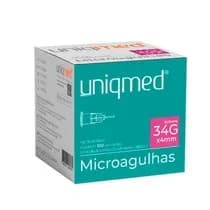 Microagulhas 34G X 4mm - Uniqmed