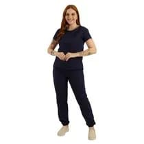 Pijama Cirúrgico Feminino Versatile Azul Marinho - FunWork