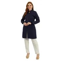Jaleco Feminino Versatile Azul Marinho - FunWork