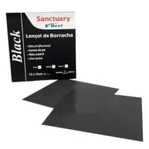 Lençol de Borracha Sanctuary 15x15cm Preto 26unid. - K-Dent