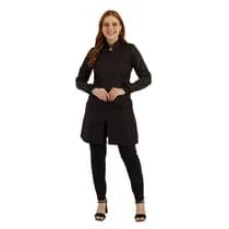 Jaleco Feminino Versatile Preto - FunWork