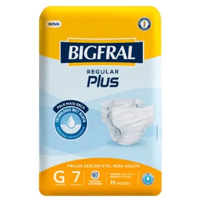 Fralda Bigfral Plus TAM G PCT C/7UN - 20388-1