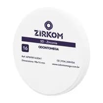 Disco de zircônia ZirkOM Open 3D 16mm - OdontoMega