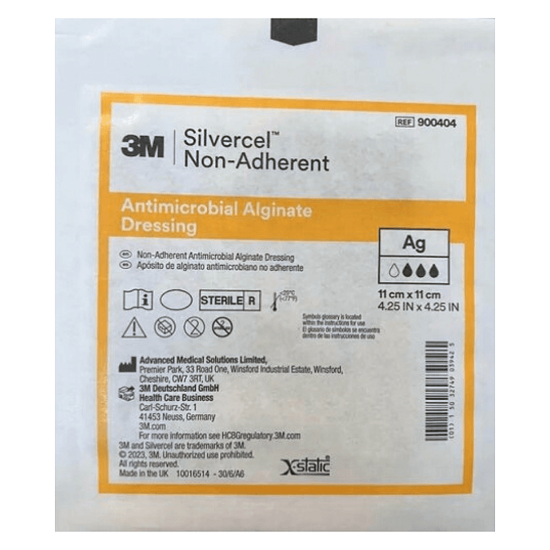 Silvercel Não Aderente Hydro- Alginato 11cm x 11cm - 3M