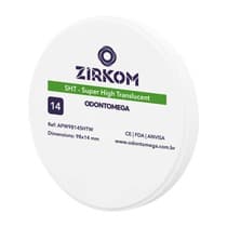 Disco de zircônia ZirkOM Open SHT 14mm - OdontoMega