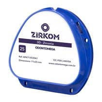 Disco de Zircônia Zirkom Ag 3D 25mm