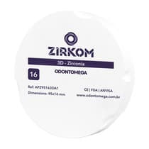 Disco de Zircônia ZirkOM ZZ 3D 16mm - OdontoMega
