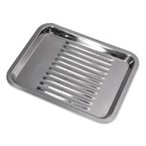 Bandeja com Divisórias Inox para Esterilização 22x17cm - Golgran