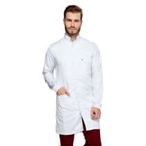 Jaleco Masculino Basic Branco - Dra. Cherie