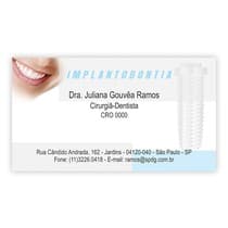Cartão de Visita Implantodontia Sorriso e Parafuso - Dental Speed