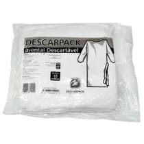Avental Descartável Especial Manga Longa 16G Branco - Descarpack