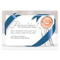 Cartão de Aniversário Carta Fita - Dental Speed