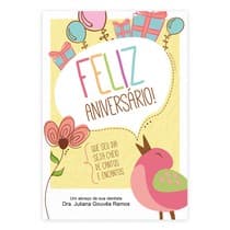 Cartão de Aniversário Pássaro - Dental Speed