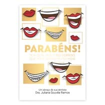 Cartão de Aniversário Linha Gold Chuva de Sorrisos - Dental Speed