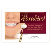 Cartão de Aniversário Linha Gold Sorriso Orto - Dental Speed