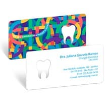 Cartão de Visita Dente Color Good Vibes - Dental Speed