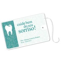 Cartão Fio Dental Arabescos Dental Verde - Dental Speed