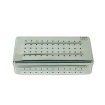 Estojo para Esterilização Inox 28x14x6cm Perfurado - Fava
