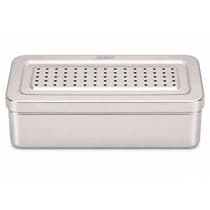 Estojo para Esterilização Inox Perfurado 35x16x8cm - Golgran
